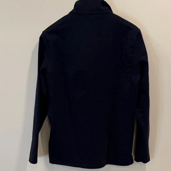 Navy Blue Men's Quarter-Zip Sweatshirt - Picture 4 of 4
